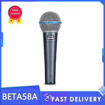 100% Originalus BETA 58A mikrofonas Laidinis dinaminis namų stiprintuvo studijos įrašymas Rankinis mikrofonas karaokės baro scenos tiesioginiam pasirodymui