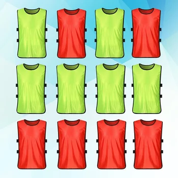12 PCS Vasarinė liemenė Vaikiški marškiniai be rankovių Vaikų tankų viršūnės Vyrų futbolo vyriški marškinėliai