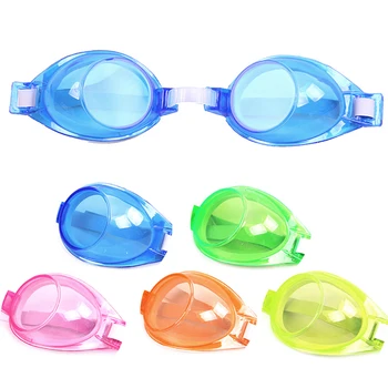 1Pc Silikonas Vaikai Anti Fog Plaukimo akiniai Nardymas Banglenčių akiniai Mielas dizainas berniukams Mergaitės Maudymasis Vasaros maudynės Akių apranga