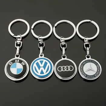 1PCS Automobilio logotipas Raktų pakabukas Raktų pakabukas Žiedas Metalinis automobilio logotipas Raktų pakabukas Raktų pakabukas Audi Volkswagen
