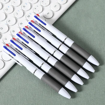 3 spalvos 1 paspauskite tušinuką Klasikinis tušinukas Rašymo rašiklis Biuro rašymo raštinė Mokyklos rašymo raštinės prekės Raudona Juoda Mėlyna 0.7mm rašiklis