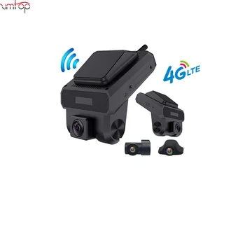 4G Dash Cam 3 kameros Automobilio vaizdo registratoriaus stebėjimas FHD 1080P naktinis matymas 24 valandų nuotolinis stebėjimas DVR WiFi viešosios interneto prieigos taškas