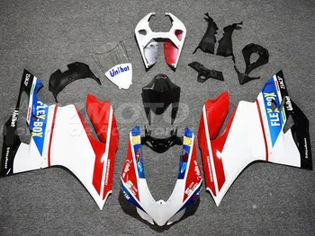 4Gifts Naujas ABS pilnų aptakų rinkinys tinka Ducati Panigale 899 1199 2012 2013 2014 12 13 14 Kėbulo komplektas Raudonai mėlynas