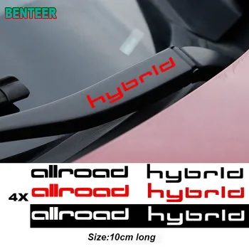 4psc HYBRLD ALLROAD Automobilinis valytuvo lipdukas Audi A3 p8 b5 b6 b7 b8 b9 c5 c6 c7 A4 A5 A6 A7 A8 8P 4F TT Q3 Q5 Q7 S3 S4