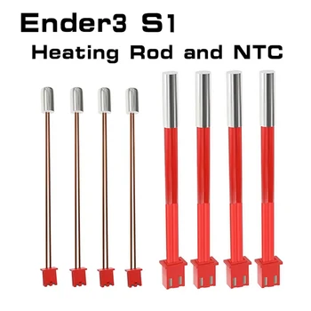4vnt NTC 3950 100K termistoriaus temperatūros jutiklis 3D spausdintuvo dalys 24V 40W kasetės šildytuvas XH2.54 skirtas Ender-3 S1 Hotend