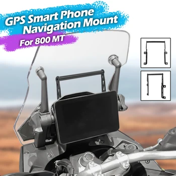 800MT Navigacijos laikiklis Telefonas GPS laikiklis Juoda CFMOTO 800 MT 2021-2022 Variklio priedai Išmaniojo telefono stovo atramos laikiklis