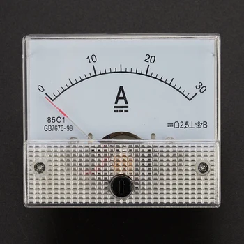 85C1-A Nuolatinės srovės analoginis amperų matuoklis Matuoklis 30A amperų srovės mechaniniai ampermetrai