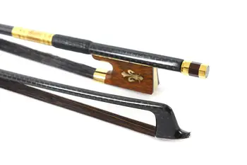 Advance Carbon Fiber Violin Bow 4/4 Black Bow Hair AAA Natural Pernambuco Level US