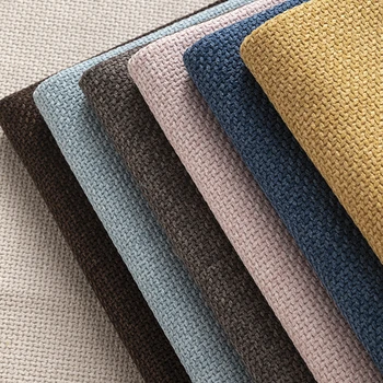Aukštos kokybės vientisos spalvos sutirštintos šiurkščios lininės sofos audinio pagalvės pagalvės namų dekoravimas 