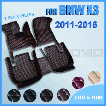 Automobiliniai grindų kilimėliai BMW X3 F25 2011 2012 2013 2014 2015 2016 Custom auto foot Pads auto carpet cover