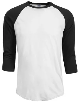 B3125 nauja Mada 2023 karštas išpardavimas vasaros ruduo Vyriški marškinėliai O-Neck 100% medvilniniai marškinėliai Vyriški laisvalaikio 3/4 rankovės marškinėliai Raglan Jersey