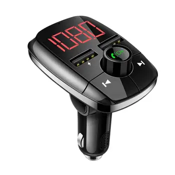Bluetooth belaidis automobilinis rinkinys Rankinis LCD FM siųstuvas Dvigubas USB automobilinis įkroviklis 2.1A MP3 muzika TF kortelė U diskas AUX grotuvas Priedai