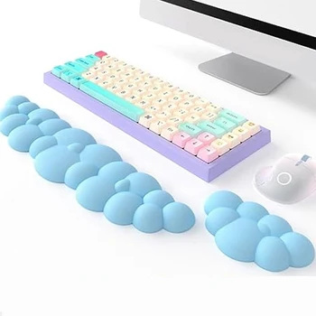Debesies klaviatūra Riešo atrama Minkšta odinė atminties putų riešo atraminė pagalvėlė lengvam spausdinimui Skausmo malšinimas Ergonomiškas neslydimas