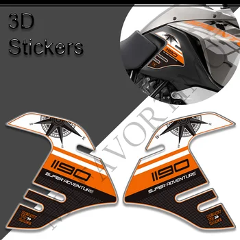 For 1190 S R Motociklų 3D lipdukai Super nuotykių bako trinkelės šoninės rankenos Gazolio mazuto rinkinys Kelio apsauga