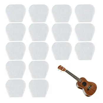 Guitar Pick Grip 16vnt Silicone Picks Grip Thin Self Adhesive Guitar Pick Grips Clear for Acoustic Guitar Ukulele Bass