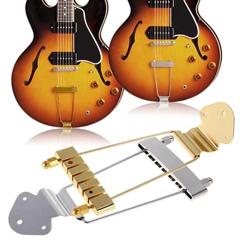 Guitar Tailpiece Bridge Accessories Archtop Jazz Trapece Short 6 String Tailpiece Bass Guitar Bridge
