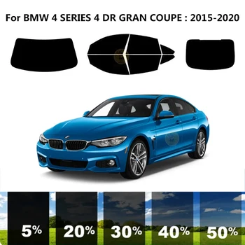 Iš anksto supjaustytas nanokeramikos automobilis UV langų atspalvio rinkinys Automobilinė langų plėvelė BMW 4 SERIJA 4 DR GRAN COUPE 2021-2024