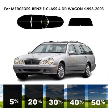 Iš anksto supjaustytas nanokeramikos automobilis UV langų atspalvio rinkinys Automobilinė langų plėvelė skirta MERCEDES-BENZ E-CLASS S210 4 DR WAGON 1998-2003