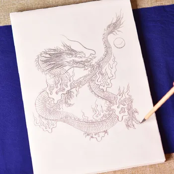 Kinų kruopštus tapybos rankraštis Prinokę ryžių popieriai Kinijos drakono linijos piešimas Akvarelės tapyba Dažymo praktikos popieriai