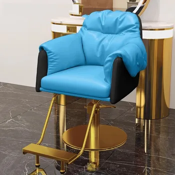 Kosmetinis manikiūras Vintažinė kirpėjo kėdė Priėmimas Kirpimo darbas Grožio baro kėdės Estetinis biuras Taburete Barbershop baldai