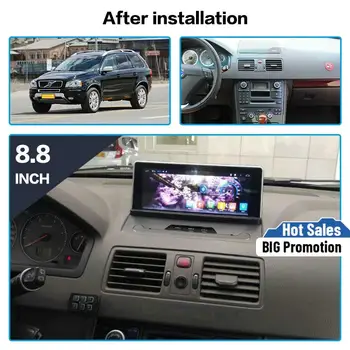 Lietimui jautrus ekranas Android 7.1 Automobilinė multimedijos stereofoninė sistema skirta Volvo xc90 2007-2013 radijas GPS Navi Audio stereo grotuvas pagrindinis blokas BT nemokamas žemėlapis