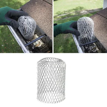 Metaliniai tinkliniai stogo latakų filtrai Aliuminio latakų apsauginis filtras Stop lapų užsikimšimas Nutekėjimo vamzdžio dangtis Snapelio filtro dangtelis