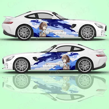 Misaka Mikoto automobilio kėbulo lipdukai Anime Itasha Vinyl Car Side Decal lipdukas Anime Toaru Majutsu no Index