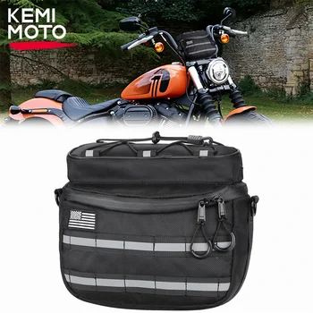 Motociklo vairo krepšiai Universalus motociklo šakių įrankių krepšys Dviračio vairas Laikymo krepšys Softail Sportster S Sissy Bar krepšys