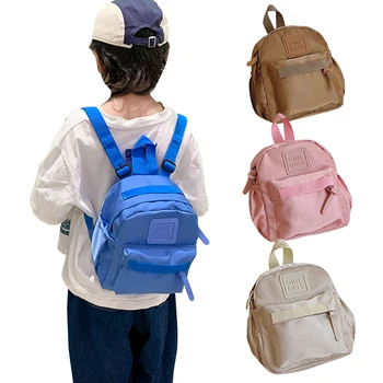 Naujas darželis Mokyklinis krepšys Mada Paprasti vaikai Kuprinė Berniukai Mergaitės Lengvi maži krepšiai Vienspalviai Korėjietiški lauko kelioniniai kuprinės
