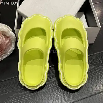 New Fashion Retro Sandals Thick Bottom Non Slip Indoor Outdoor 2022 Slippers Beach Home Ytmtloy Zapatillas Mujer Casa Slides
