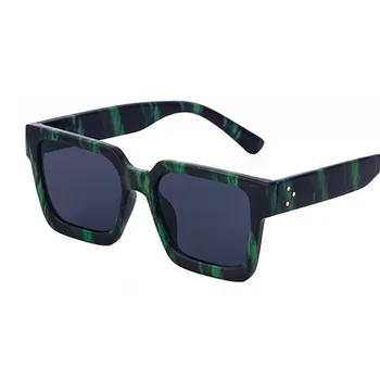 Oversized kvadratiniai akiniai nuo saulės Moterų mada Vintažiniai didelio rėmelio akiniai Vyrai Lauko apsaugos nuo saulės atspalviai UV400 akiniai nuo saulės