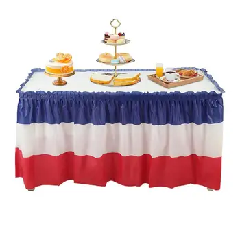 Patriotiniai stalo sijonai Atminimo diena Stalo sijonas Festivalis Stalo reikmenų dekoravimas Tobulos stalo dekoracijos Atminimo dienos darbui