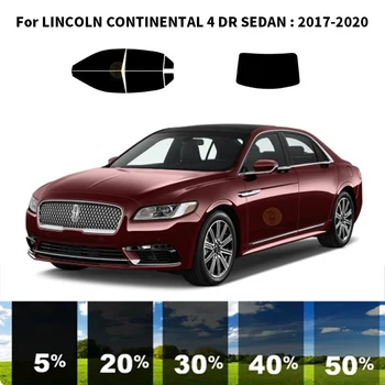 Precut nanokeramikos automobilis UV langų atspalvio rinkinys Automobilinė langų plėvelė LINCOLN CONTINENTAL 4 DR SEDAN 2017-2020