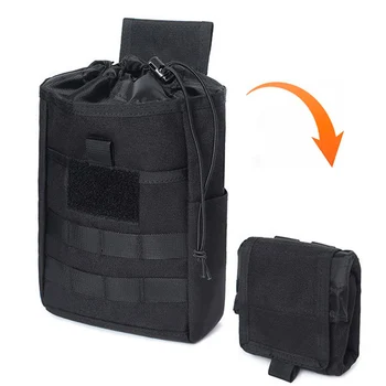 Taktinis sulankstomas perdirbimo maišelis žurnalas Išmetimo maišelis Molle amunicijos lašas maišelis Airsoft funkcinis įvairus krepšys