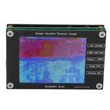 Terminio vaizdo infraraudonųjų spindulių kamera, temperatūros diapazonas nuo - 40 °C iki +300 °C, 8Hz dažnis, daugiafunkcis termovizorius