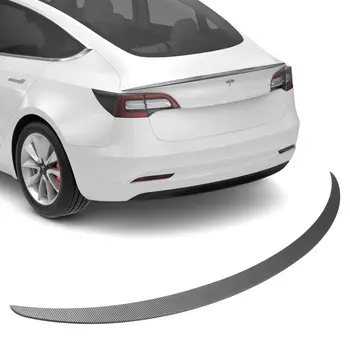 Tesla Model 3 Performance Spoiler Original Trunk Wing ABS Black Carbon Fiber Tesla Model 3 2017-2023 priedai