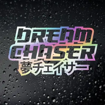 Three Ratels FD538 Dream Chaser Chrome Oil Slick Car Sticker JDM JAP Tuner Drift Tengoku Japanese For Subaru