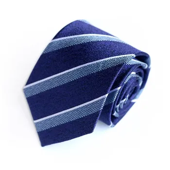 Tikras šilkinis kaklaraištis Vyriškos mados mėlyna juostelė Vintažinis raštas garantuotas 100% Šilko verslo laisvalaikio profesionali suknelė 8CM