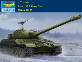 Trumpeterio modelis 05586 1/35 Sovietų JS-7 sunkiųjų tankų objektų 206 plastikinių modelių rinkinys