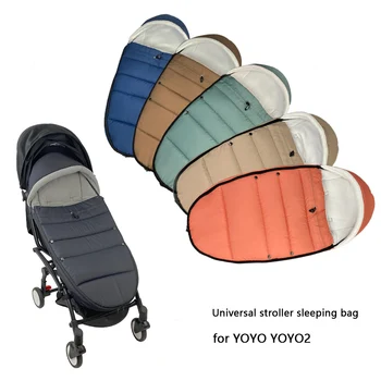 Universal Baby Stroller Sleepsacks Sleep Bag Neperšlampamos kojinės Yoyo Babyzen Pram Warm Footmuff Baby Stroller priedai