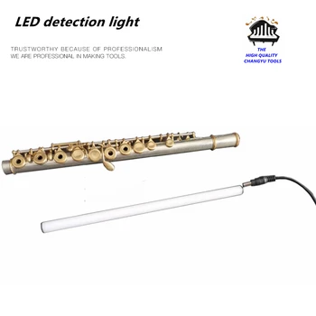 Vėjo prietaisų remonto priedai eksploatacinės medžiagos įrankis LED aptikimo lemputė Saksofono fleita nustato sandarumą Nuotėkio detektoriaus lempa