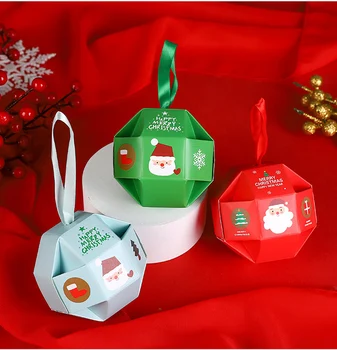 Šventinis vakarėlis tiekia kalėdinius saldainius Dovanų dėžutės Vakarėlio favoritų dėžutės Kalėdų senelio tematikos dovanų dėžutės Kalėdinių saldainių palankumo dėžutės 2023